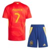 Maillot de Supporter Espagne Alvaro Morata 7 Domicile Euro 2024 Pour Enfant